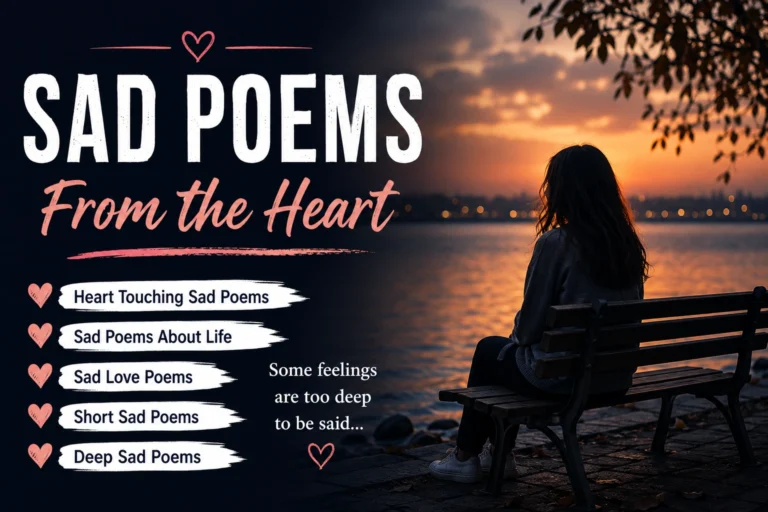 15 Heart Touching Sad Poems About Life, Love & Loss